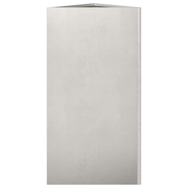 vidaXL Plantekasser 2 stk trekantet 40x40x75 cm rustfritt stål