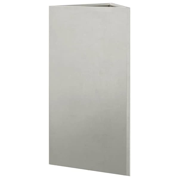 vidaXL Plantekasser 2 stk trekantet 40x40x75 cm rustfritt stål