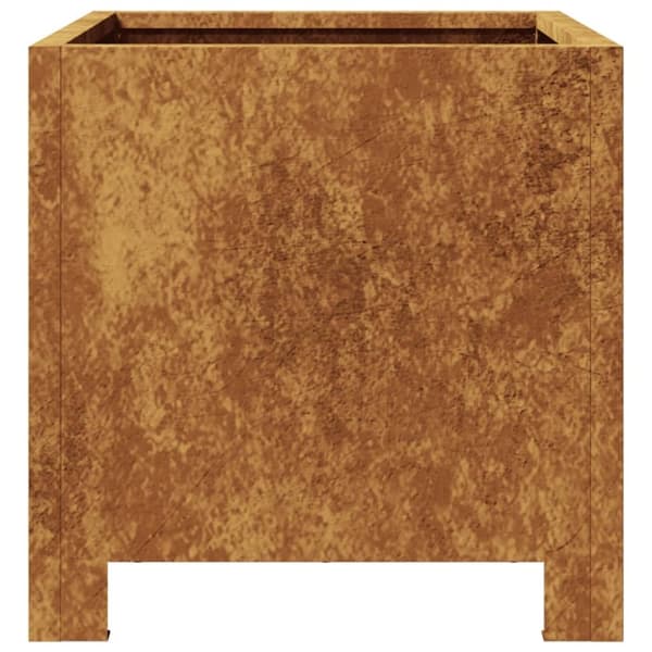 vidaXL Hageplanter 2 stk 30x30x30 cm oksidert stål