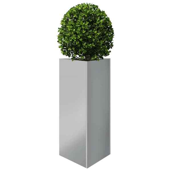 vidaXL Plantekasser 2 stk trekantet 40x40x75 cm galvanisert stål