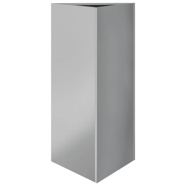 vidaXL Plantekasser 2 stk trekantet 40x40x75 cm galvanisert stål