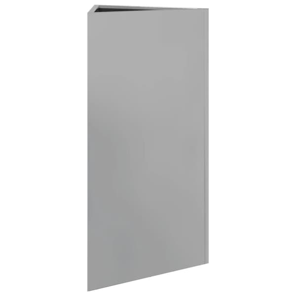 vidaXL Plantekasser 2 stk trekantet 40x40x75 cm galvanisert stål