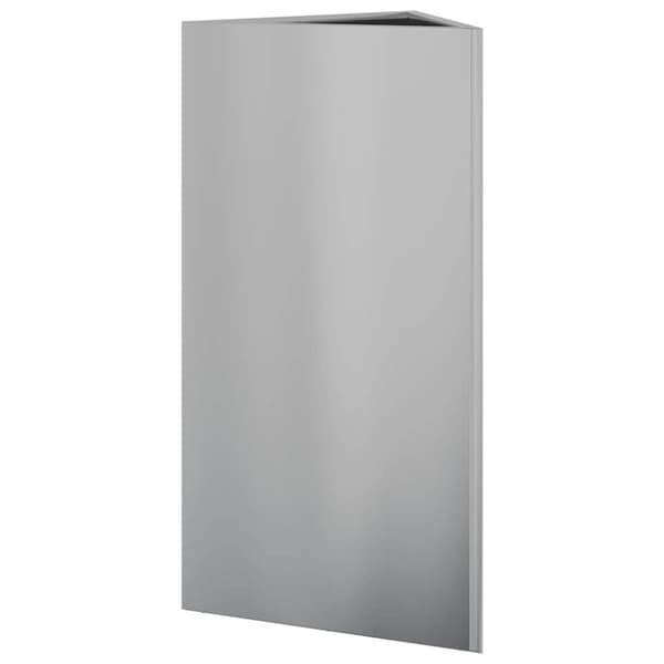 vidaXL Plantekasser 2 stk trekantet 40x40x75 cm galvanisert stål