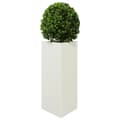 Miniatyrbilde 4 av 11: vidaXL Plantekasse hvit trekantet 40x34,5x70 cm stål