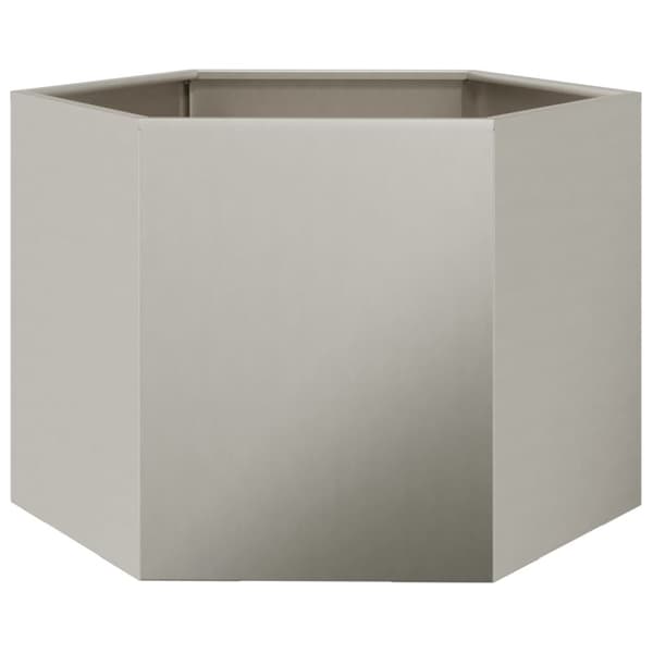vidaXL Odlingslåda sexkantig 69x60x45 cm vittringsstål