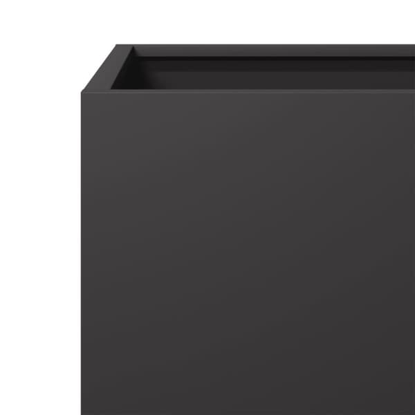 vidaXL Plantekasser 2 stk svart 30x30x30 cm stål