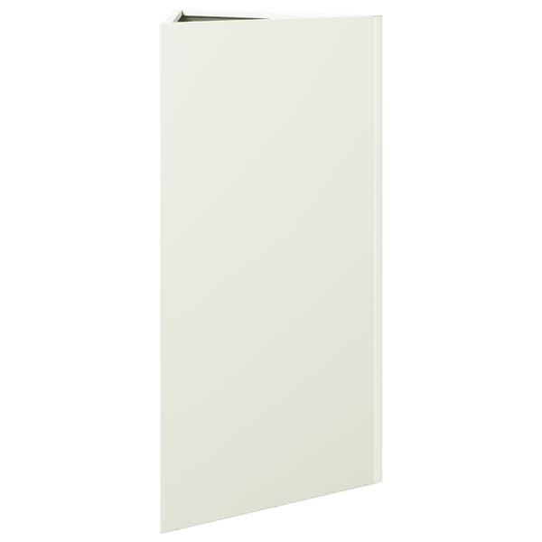 vidaXL plantekrukke 40x34,5x70 cm trekantet stål hvid