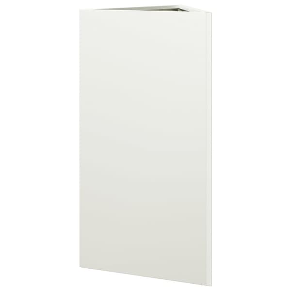 vidaXL plantekrukke 40x34,5x70 cm trekantet stål hvid