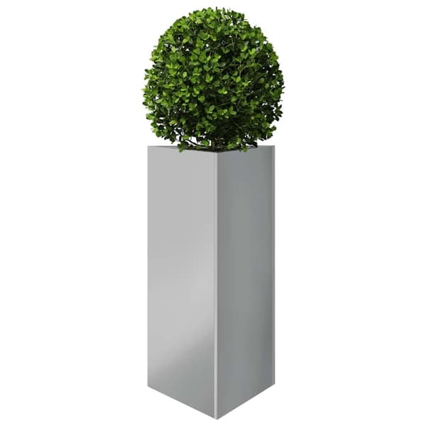vidaXL plantekasser 2stk. 40x40x75 cm trekantet galvaniseret stål