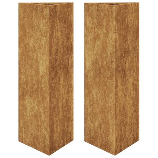vidaXL Havekrukker 2 stk. trekantede 30x26x75 cm i vejrbestandigt stål