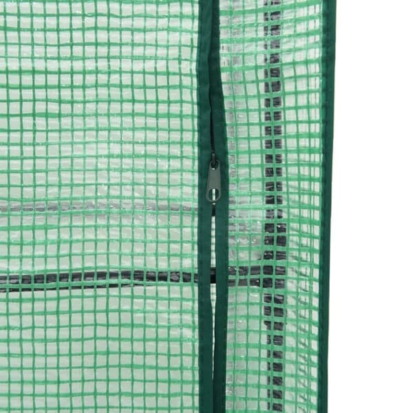 vidaXL Odlingslåda med växthusöverdrag rottinglook 40x40x123 cm