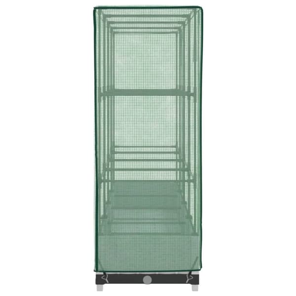 vidaXL højbed med drivhusovertræk 160x40x123 cm rattan-look