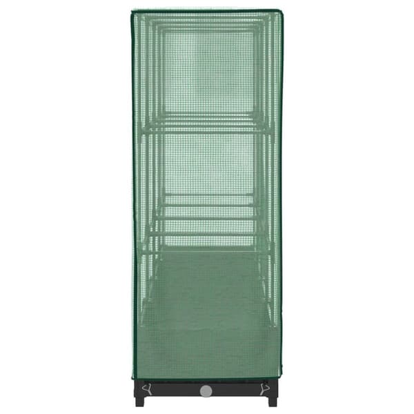 vidaXL højbed med drivhusovertræk 160x40x123 cm rattan-look