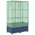 Miniatyrbillede 7 af 10: vidaXL højbed med drivhusovertræk 80x40x138 cm rattan-look