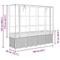 Miniatyrbilde 10 av 10: vidaXL Høyseng med drivhustrekk rottingutseende 160x40x153 cm