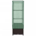 Miniatyrbillede 6 af 10: vidaXL højbed med drivhusovertræk 80x40x138 cm rattan-look