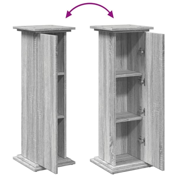 vidaXL piedestal med opbevaring 31x30x90 cm konstrueret træ