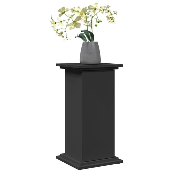 vidaXL piedestal med opbevaring 31x30x60 cm konstrueret træ sort