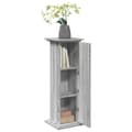 Miniatyrbilde 5 av 11: vidaXL Pidestall med oppbevaring grå sonoma 31x30x90 cm konstruert tre