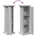 Miniatyrbilde 10 av 11: vidaXL Pidestall med oppbevaring grå sonoma 31x30x90 cm konstruert tre