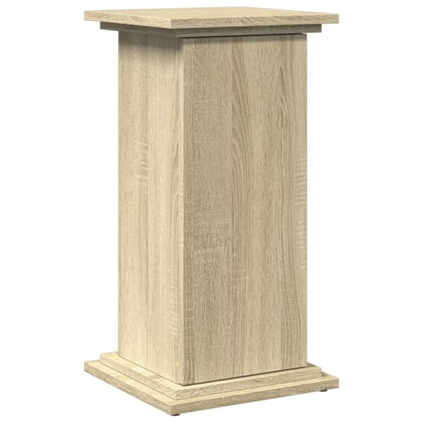 vidaXL piedestal med opbevaring 31x30x60 cm konstrueret træ sonoma-eg