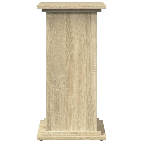 vidaXL piedestal med opbevaring 31x30x60 cm konstrueret træ sonoma-eg