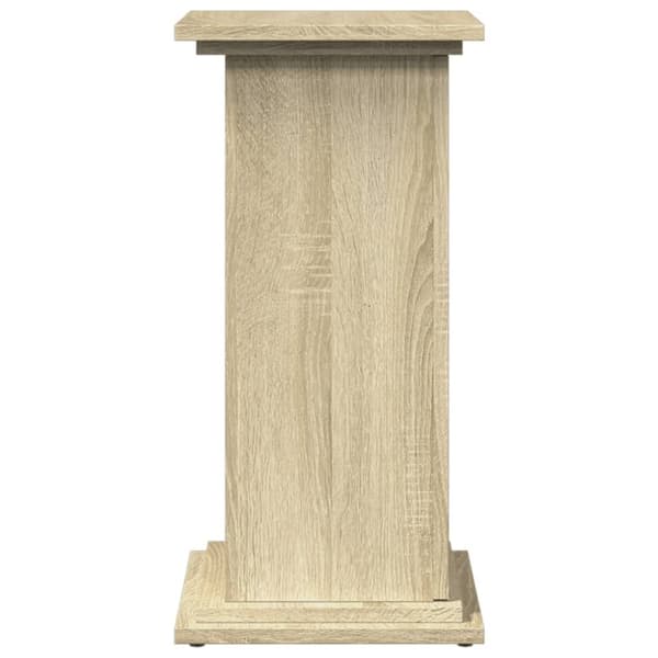 vidaXL piedestal med opbevaring 31x30x60 cm konstrueret træ sonoma-eg