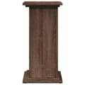 Miniatyrbilde 8 av 11: vidaXL Pidestall med oppbevaring brun eik 31x30x60 cm konstruert tre