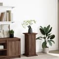 Miniatyrbilde 2 av 11: vidaXL Pidestall med oppbevaring brun eik 31x30x60 cm konstruert tre
