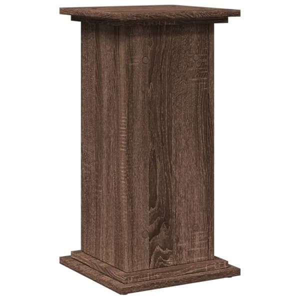 vidaXL piedestal med opbevaring 31x30x60 cm konstrueret træ brun eg