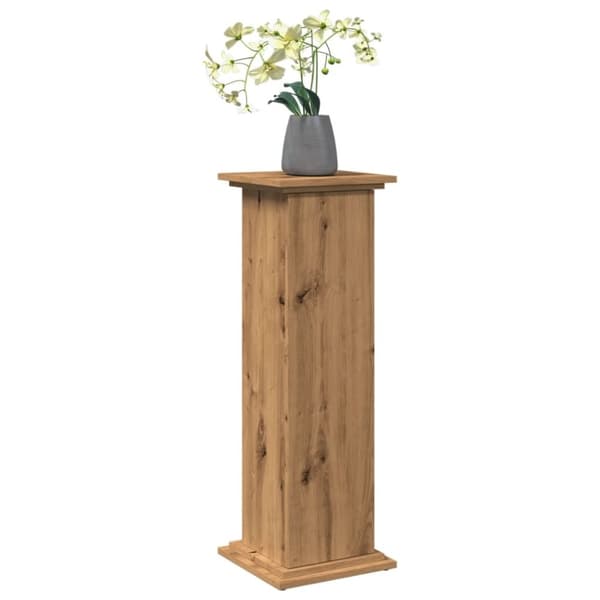 vidaXL Pidestall med oppbevaring artisan eik 31x30x90cm konstruert tre