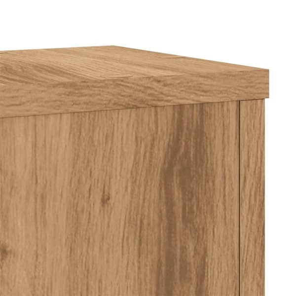 vidaXL Växtställ 2 st ek 17x17x60 cm konstruerat trä