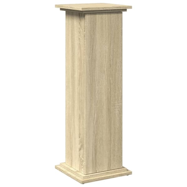 vidaXL Pidestall med oppbevaring sonoma eik 31x30x90 cm konstruert tre