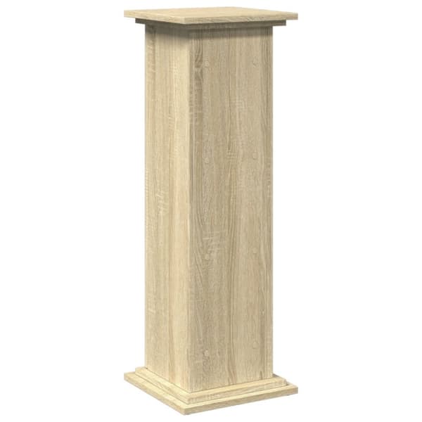 vidaXL Pidestall med oppbevaring sonoma eik 31x30x90 cm konstruert tre