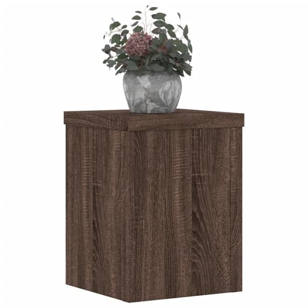 vidaXL Plantestativer 2 stk brun eik 15x15x20 cm konstruert tre