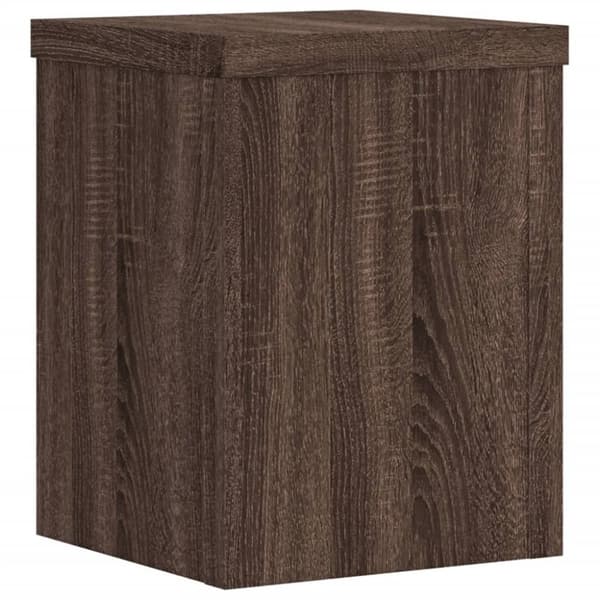 vidaXL Plantestativer 2 stk brun eik 15x15x20 cm konstruert tre