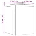 Miniatyrbilde 11 av 11: vidaXL Plantestativer 2 stk brun eik 15x15x20 cm konstruert tre