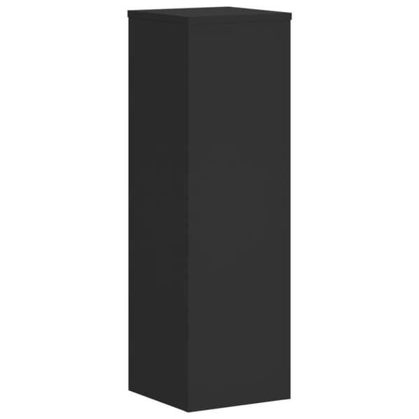 vidaXL Växtställ 2 st svart 25x25x80 cm konstruerat trä