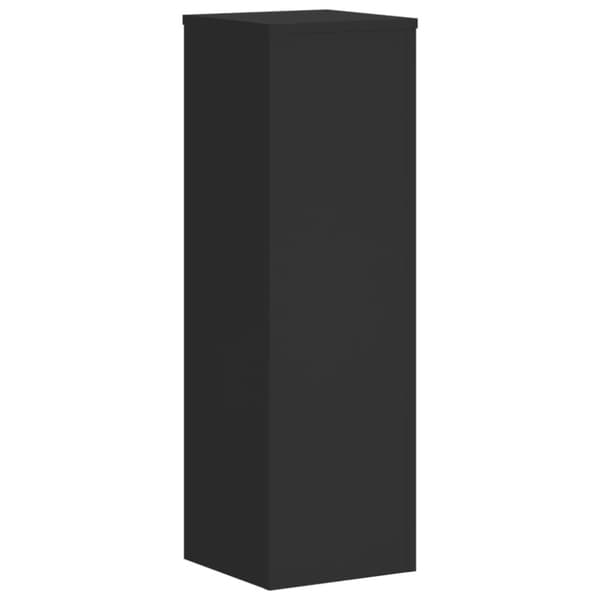 vidaXL Växtställ 2 st svart 25x25x80 cm konstruerat trä
