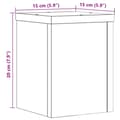 Miniatyrbilde 11 av 11: vidaXL Plantestativer 2 stk sonoma eik 15x15x20 cm konstruert tre
