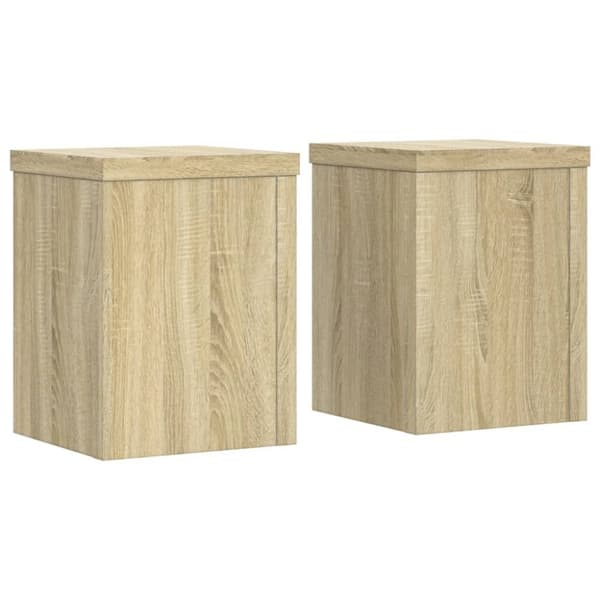 vidaXL Plantestativer 2 stk sonoma eik 15x15x20 cm konstruert tre
