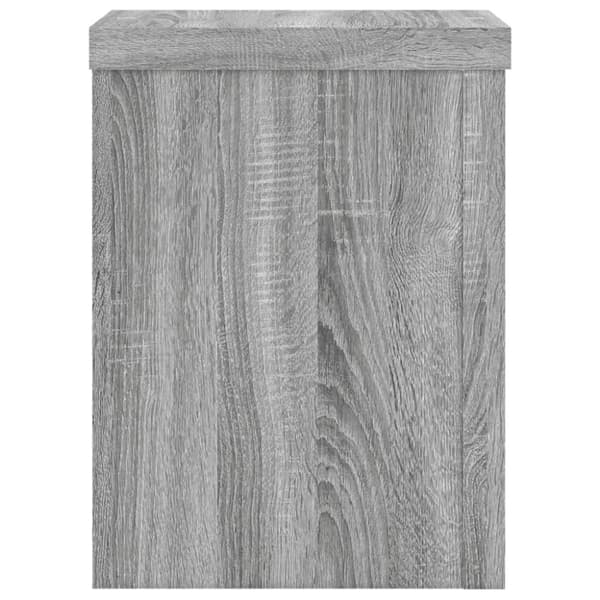 vidaXL plantestativer 2 stk. 15x15x20 cm konstrueret træ grå sonoma-eg