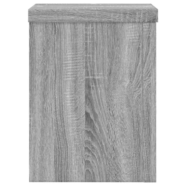 vidaXL plantestativer 2 stk. 15x15x20 cm konstrueret træ grå sonoma-eg