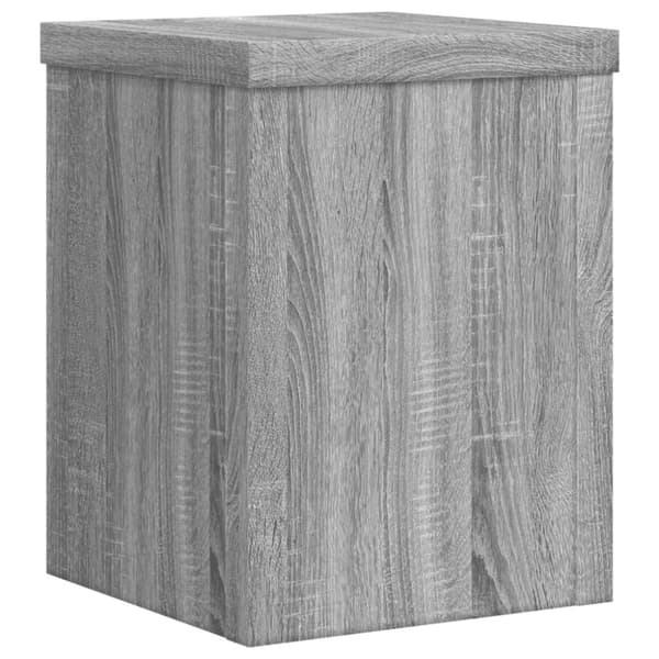 vidaXL plantestativer 2 stk. 15x15x20 cm konstrueret træ grå sonoma-eg
