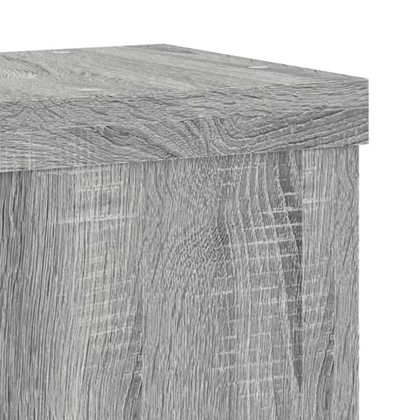 vidaXL plantestativer 2 stk. 15x15x20 cm konstrueret træ grå sonoma-eg