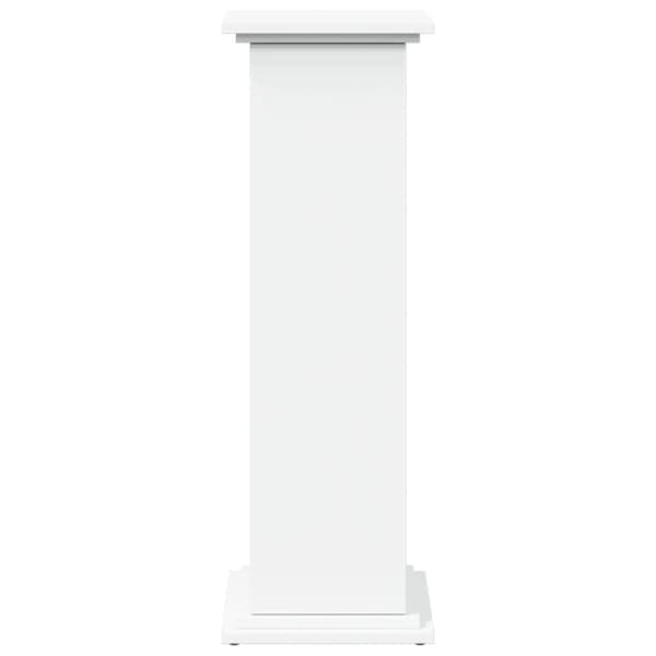 vidaXL piedestal med opbevaring 31x30x90 cm konstrueret træ hvid