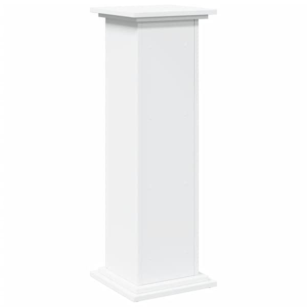 vidaXL piedestal med opbevaring 31x30x90 cm konstrueret træ hvid