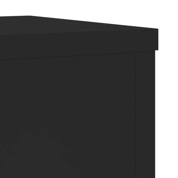 vidaXL plantestativer 2 stk. 25x25x80 cm konstrueret træ sort