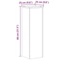 Pikkukuva 11 / 11: vidaXL Kasvitelineet 2 kpl Sonoma-tammi 25x25x80 cm tekninen puu