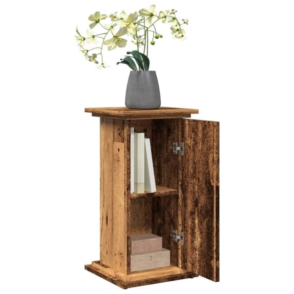 vidaXL Esittelyteline säilytystila vanha puu 31x30x60 cm tekninen puu